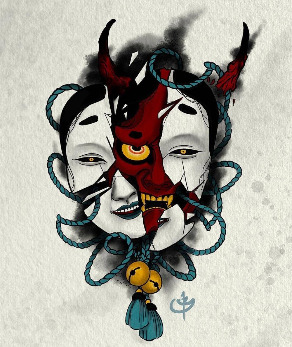 Маска Ханья (Хання, Hannya)