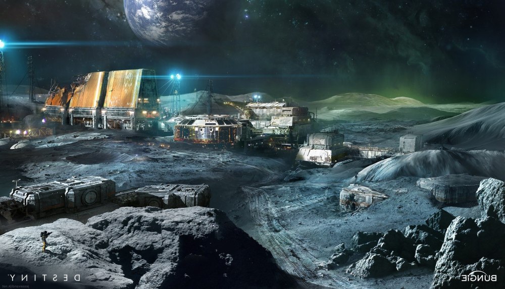 Sci Fi Moon Base