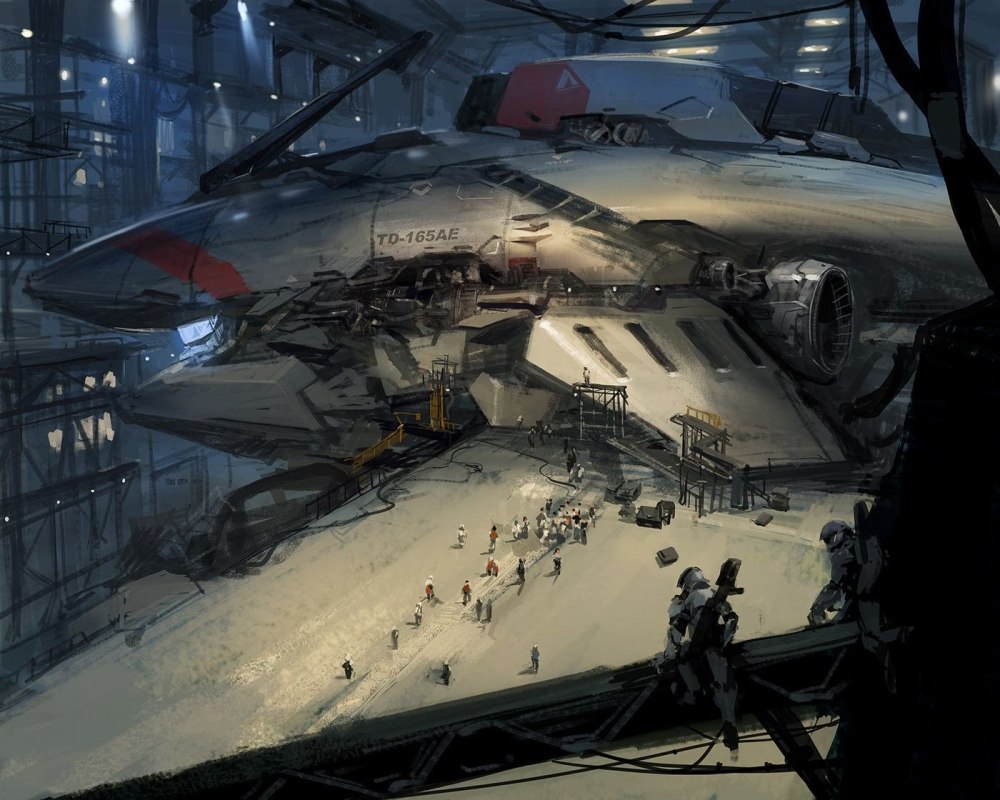 Колония Sci Fi Art