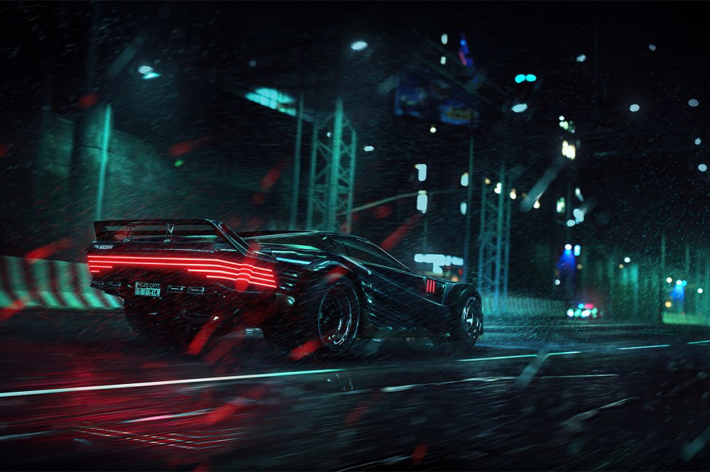 Cyberpunk 2077 машина 4k