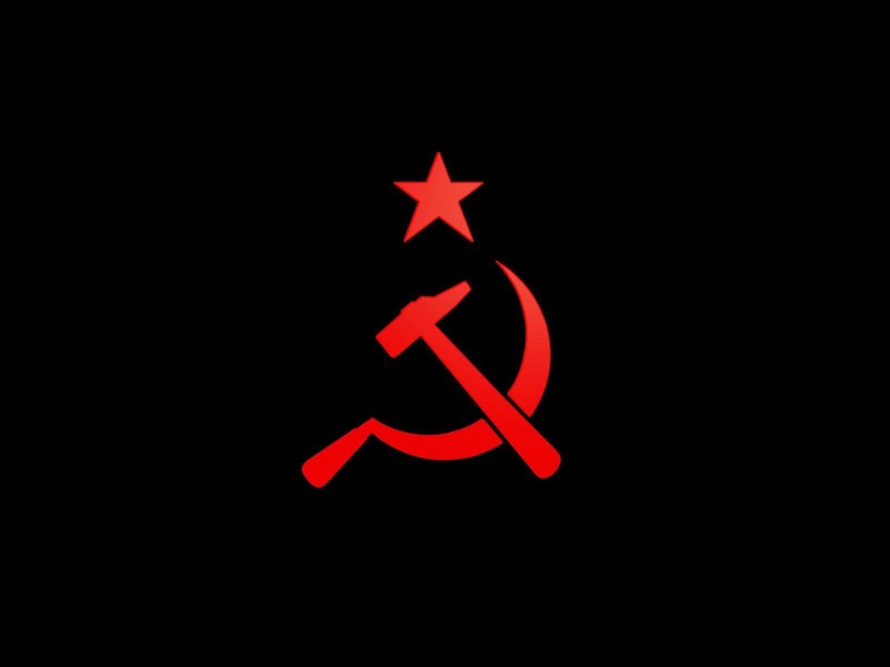 СССР на черном фоне