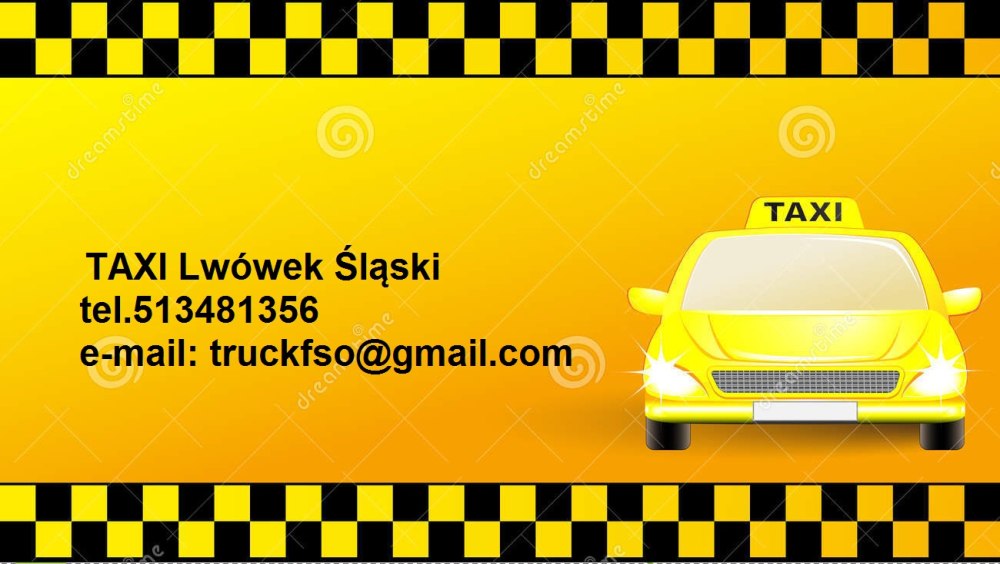 Макет визитки такси