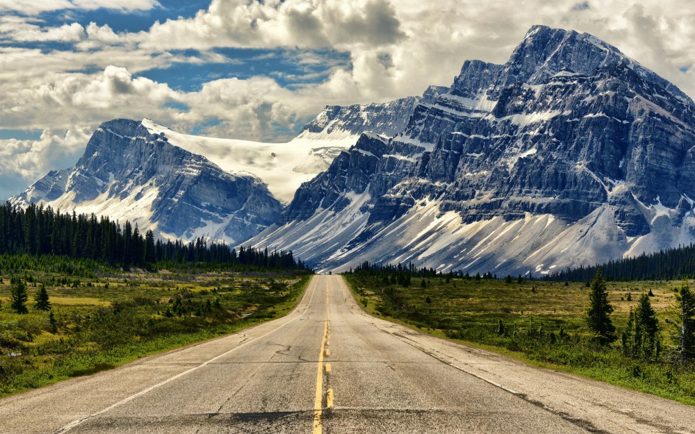 Трасса Icefields Parkway, национальный парк Банф, Канада