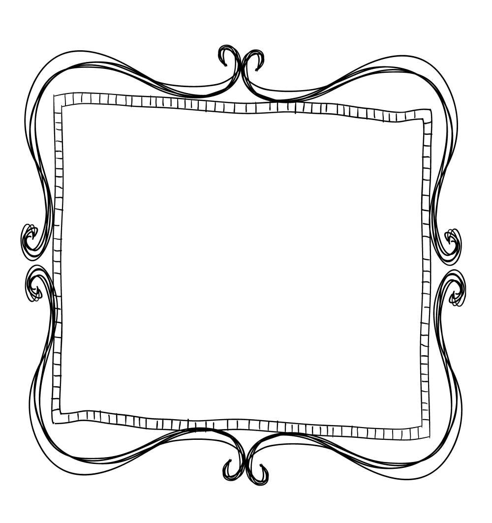 Рамка трафарет