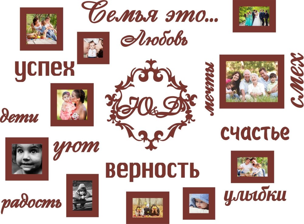 Фоторамка моя семья