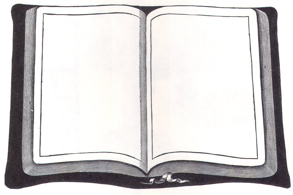 Изображение открытой книги