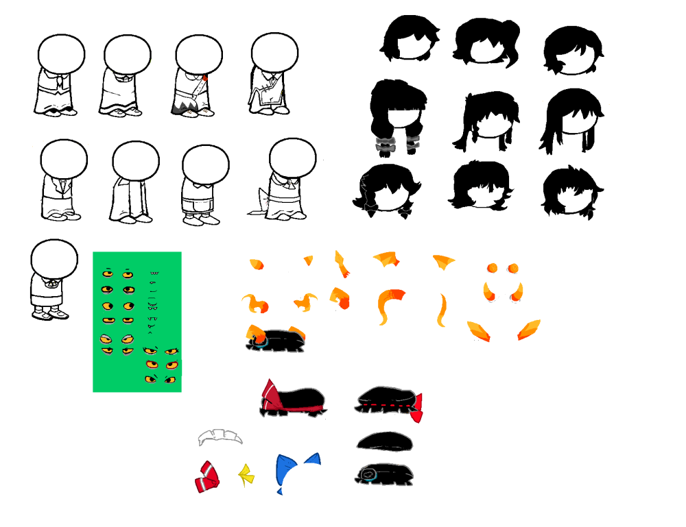 Danganronpa Pixel Sprite with Tails