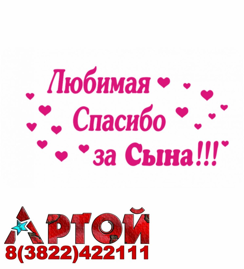 Шар спасибо за сына