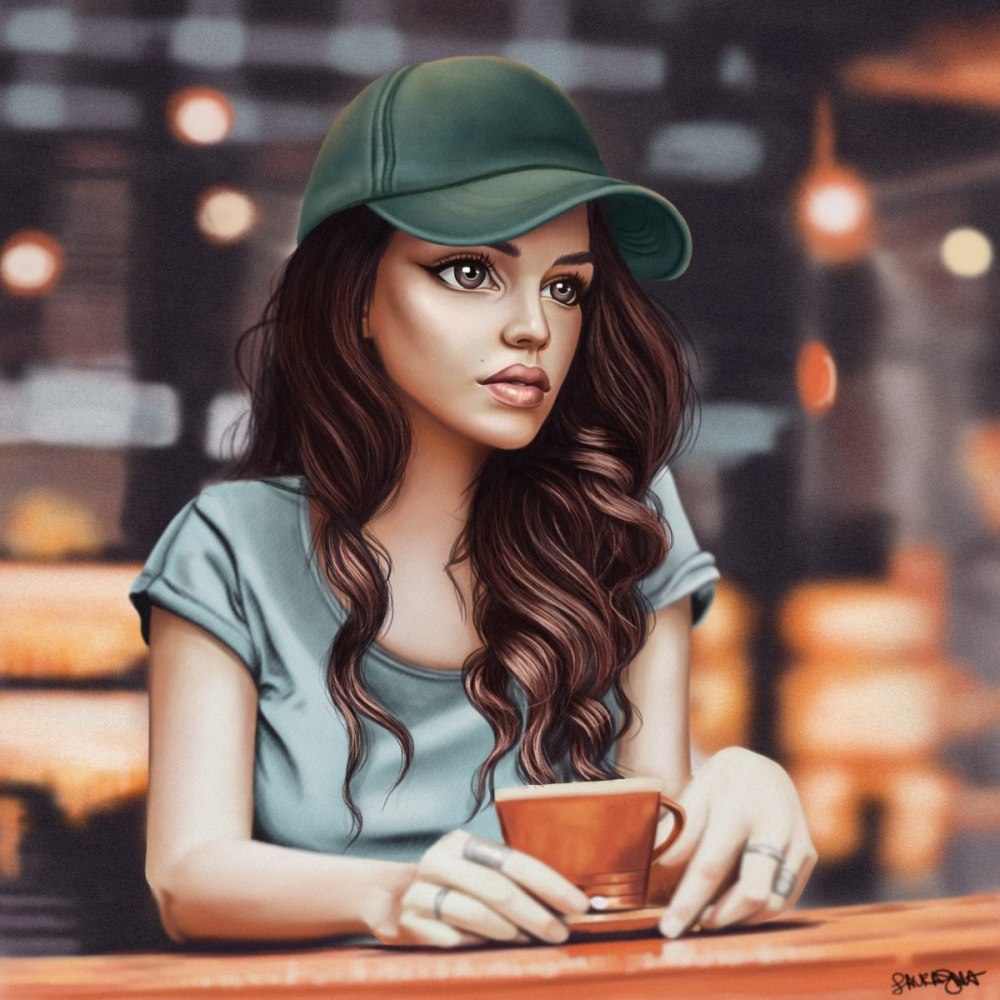 Нарисовать девушку