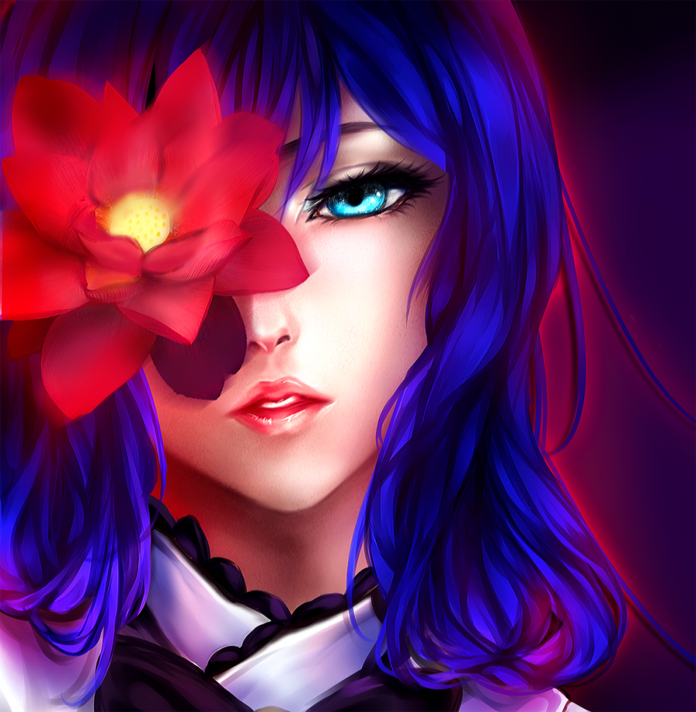 Аниме Akemi Homura глаза