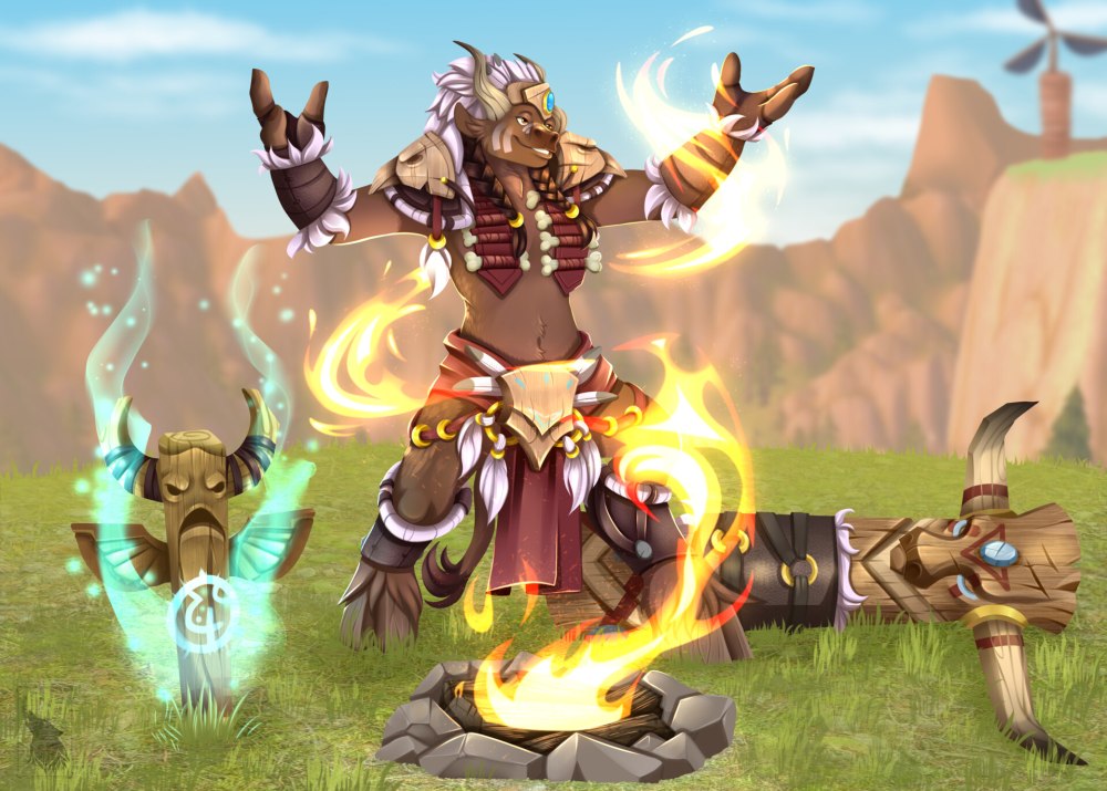 World of Warcraft таурен шаман