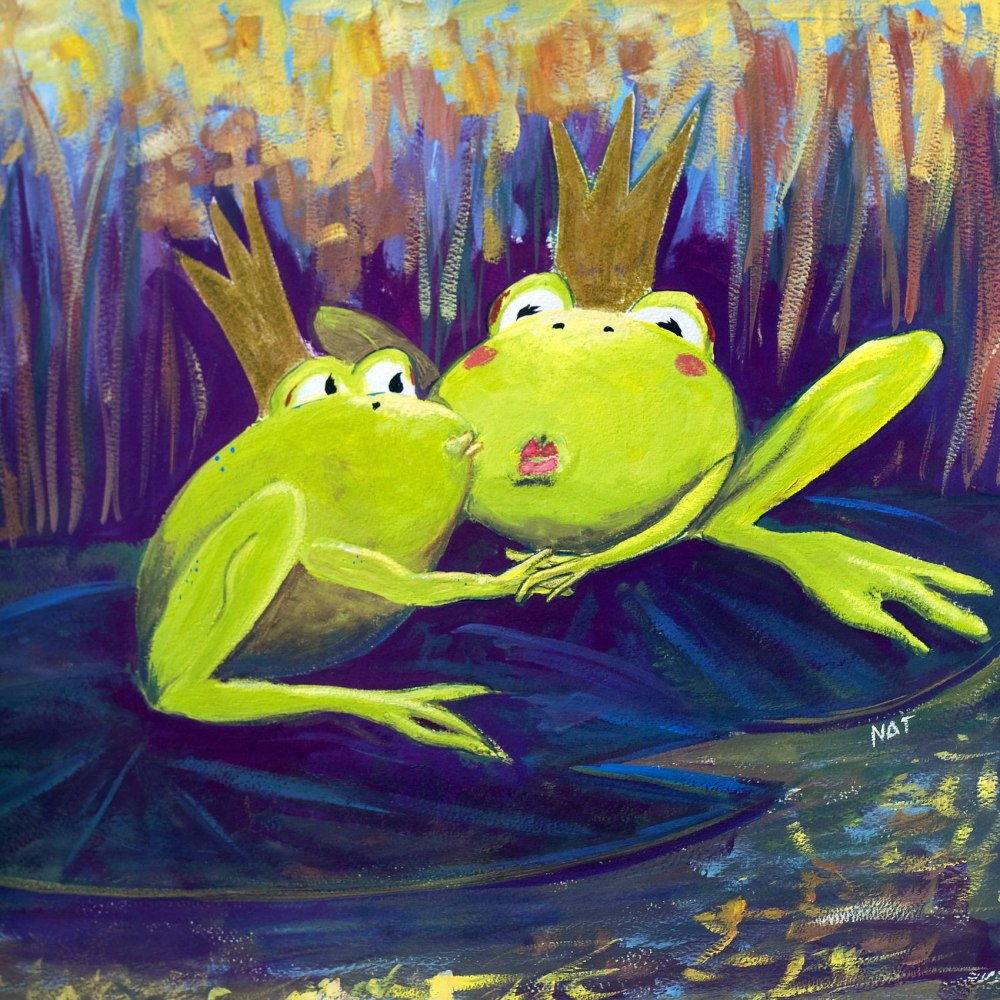 Две Веселые лягушки