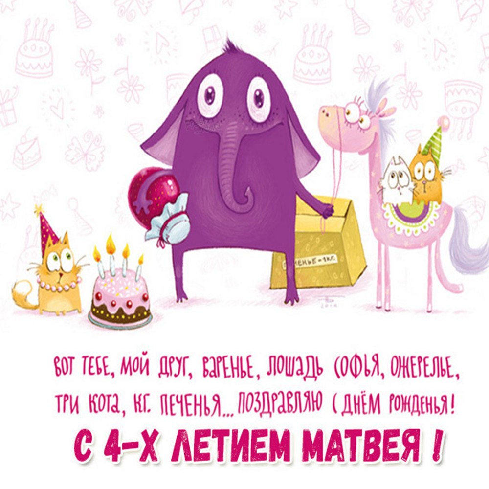 С днём рождения Матвей 13 лет