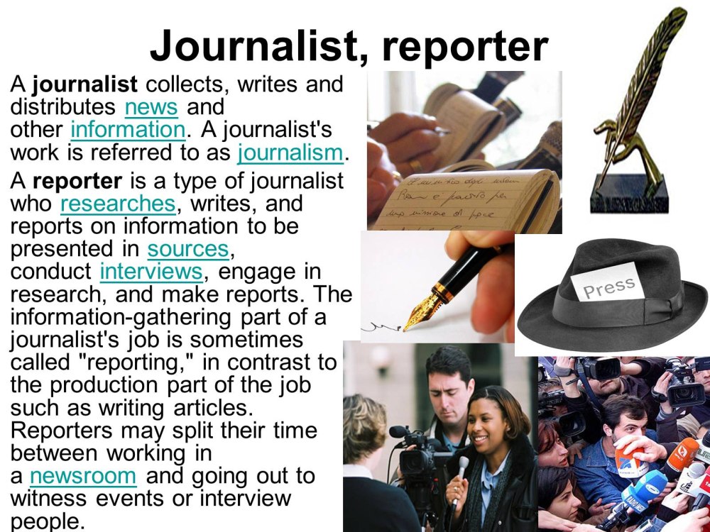 My Future Profession is a journalist