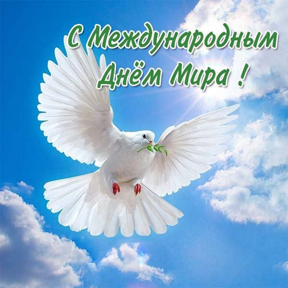 Первомайская открытка с голубем