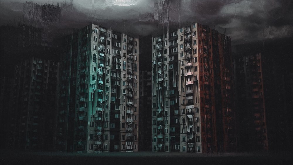 Пятиэтажки закат
