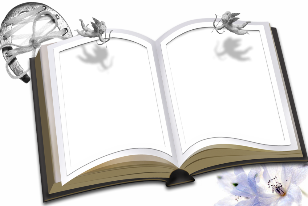 Книжная рамка на прозрачном фоне для режима работы