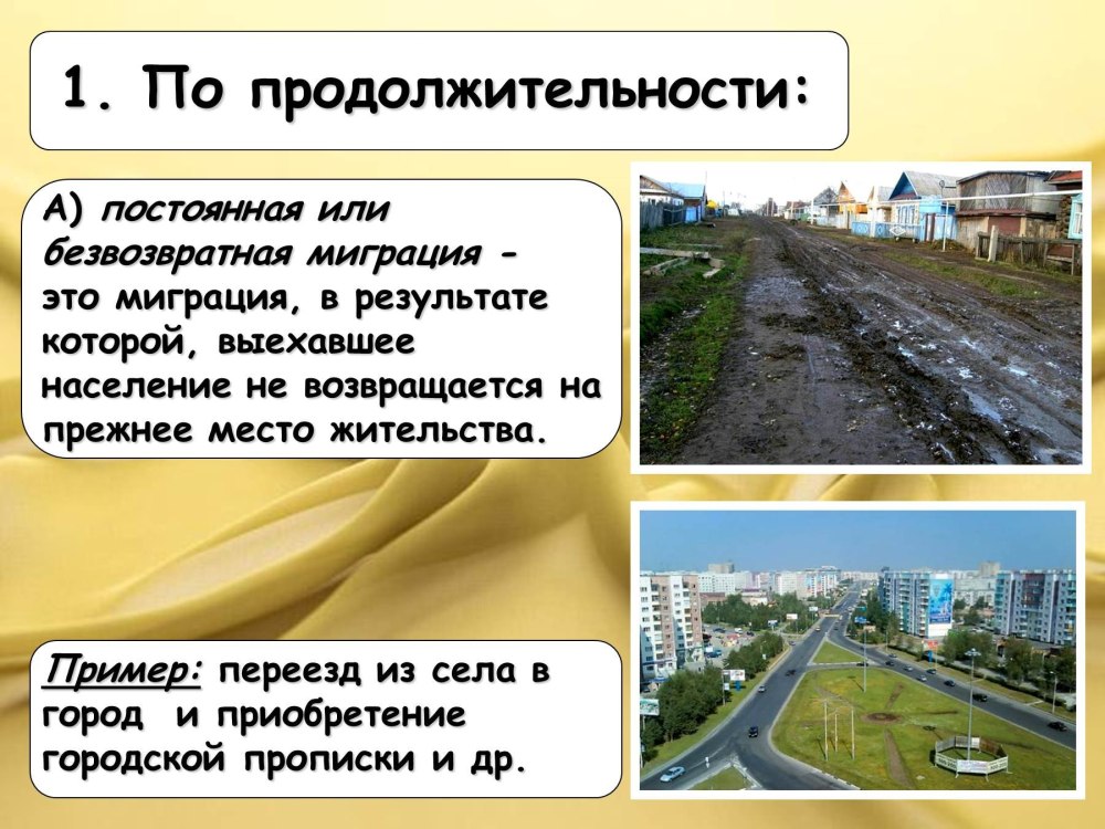 Городское и сельское население кратко