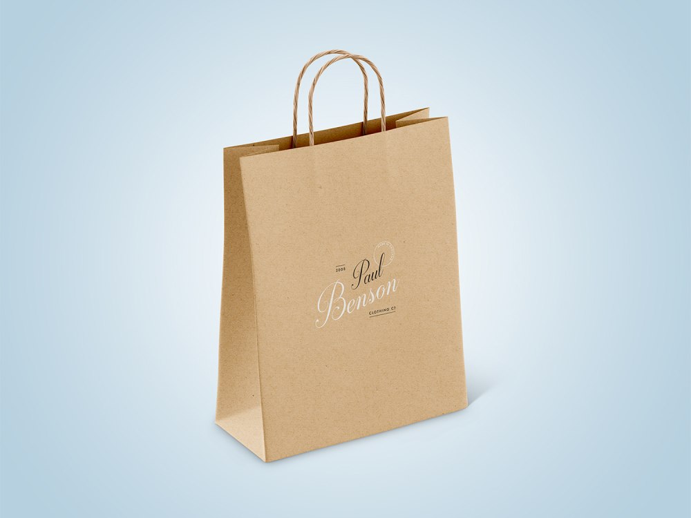 Крафт paper Mockup
