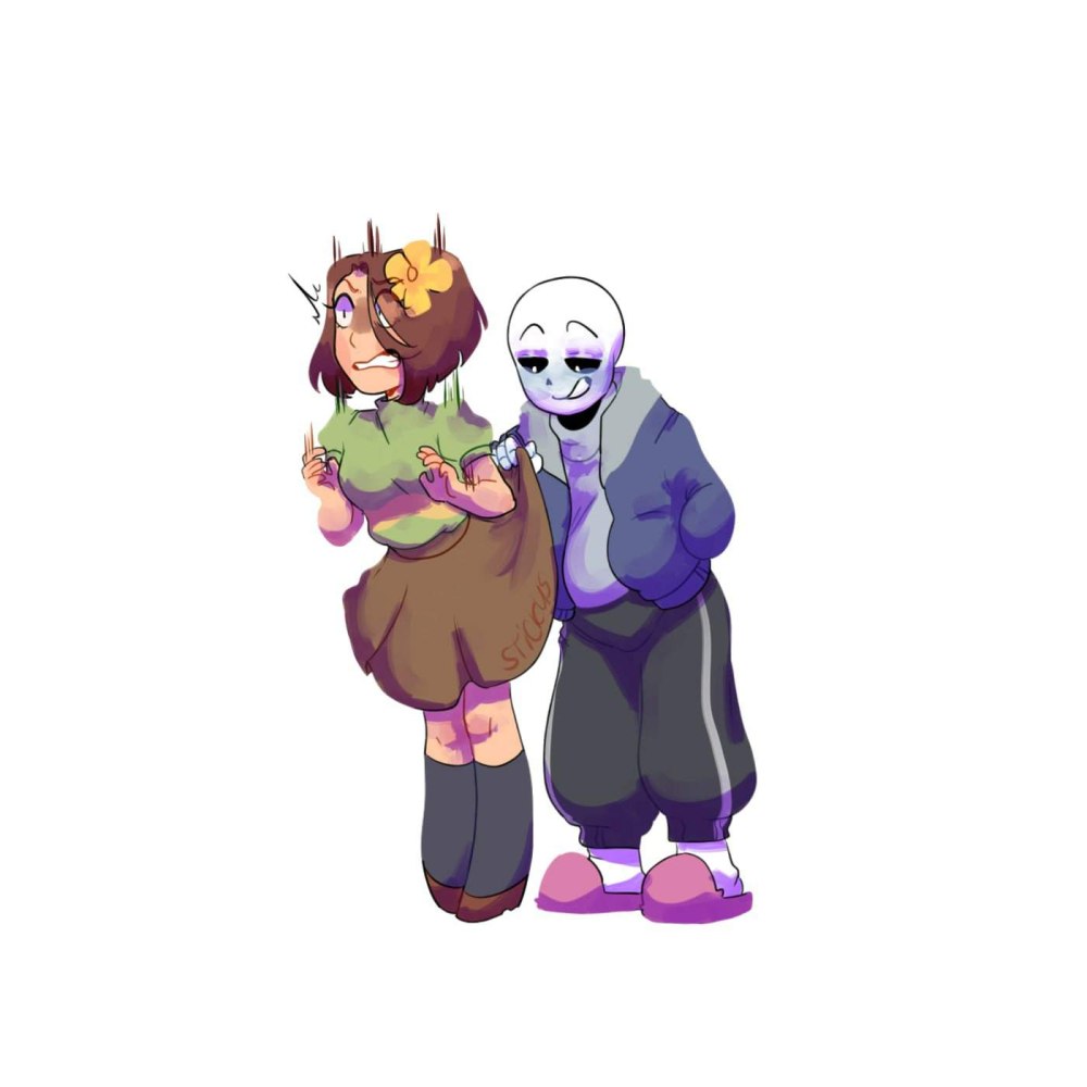 Undertale 18 Санс и Чара