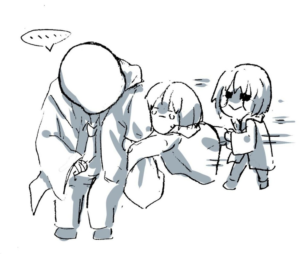 Андертейл Chara x Frisk x Sans