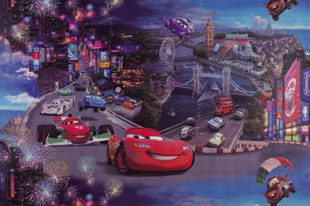 Фотообои / Disney / молния Маккуин