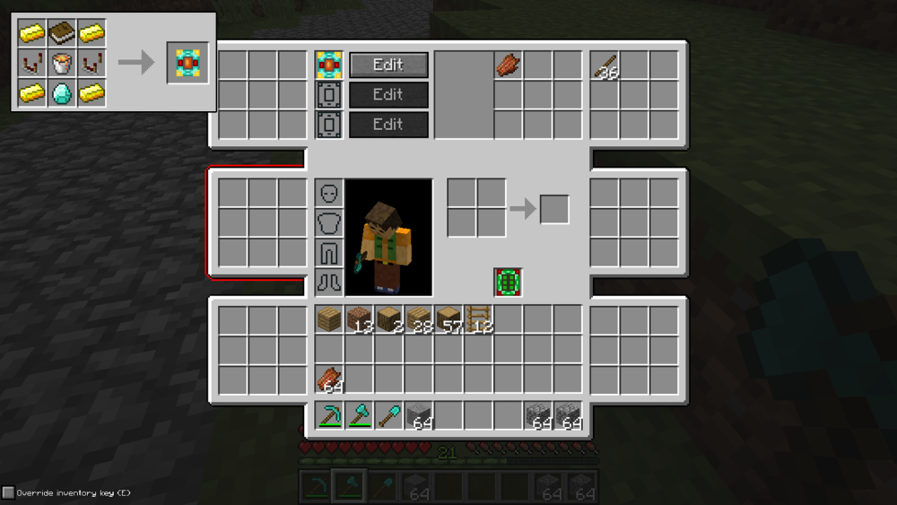 Мод Inventory tweaks 1.12.2