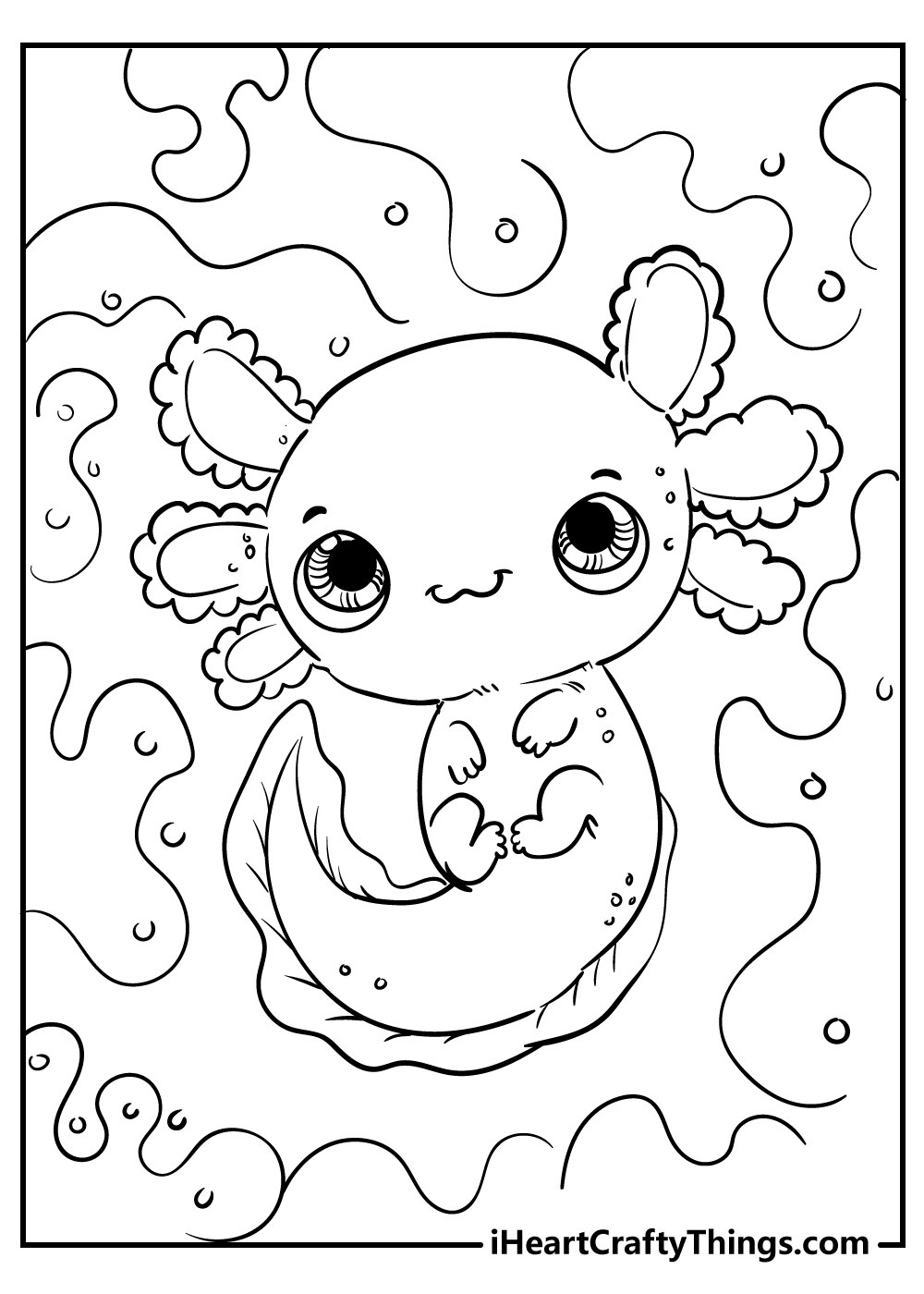 Kawaii аксолотль