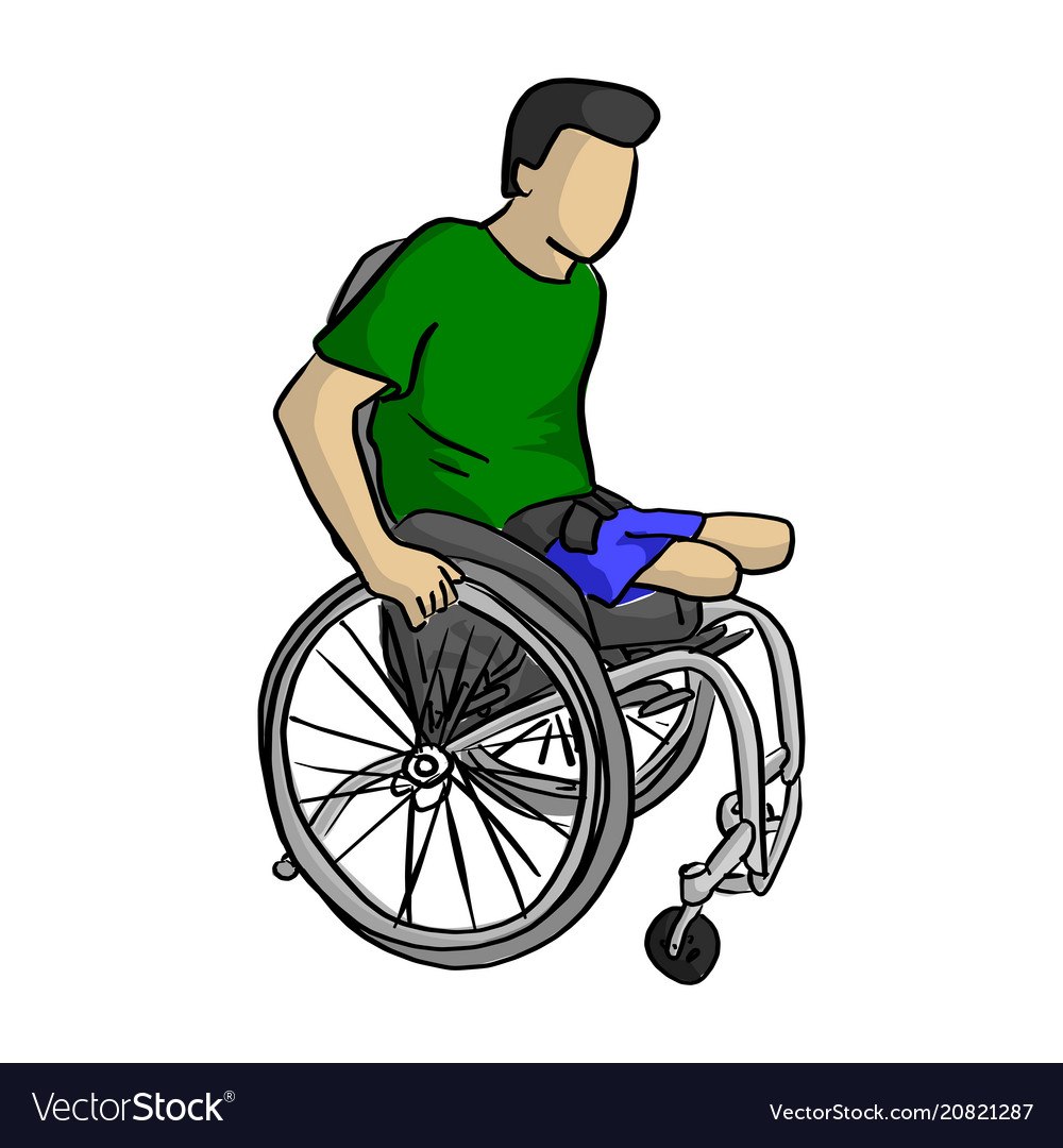 Wheelchair cartoon