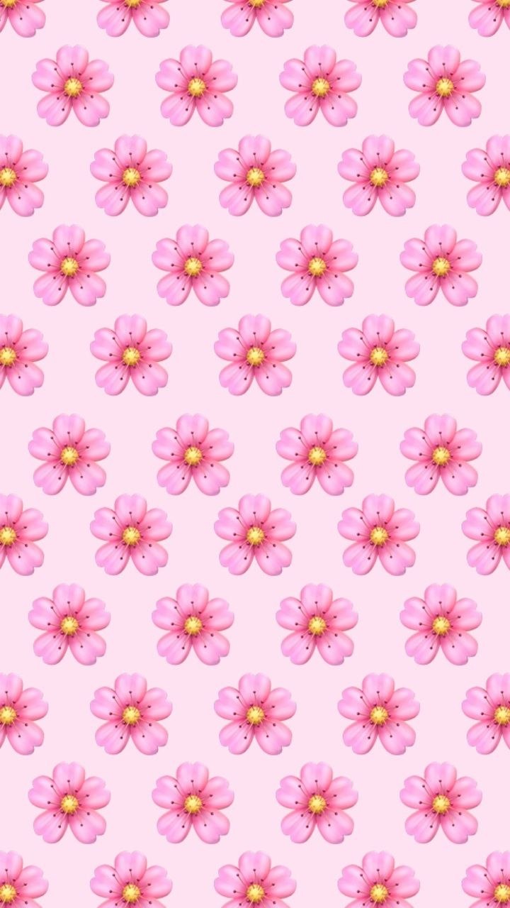 Розовый фон с цветочками