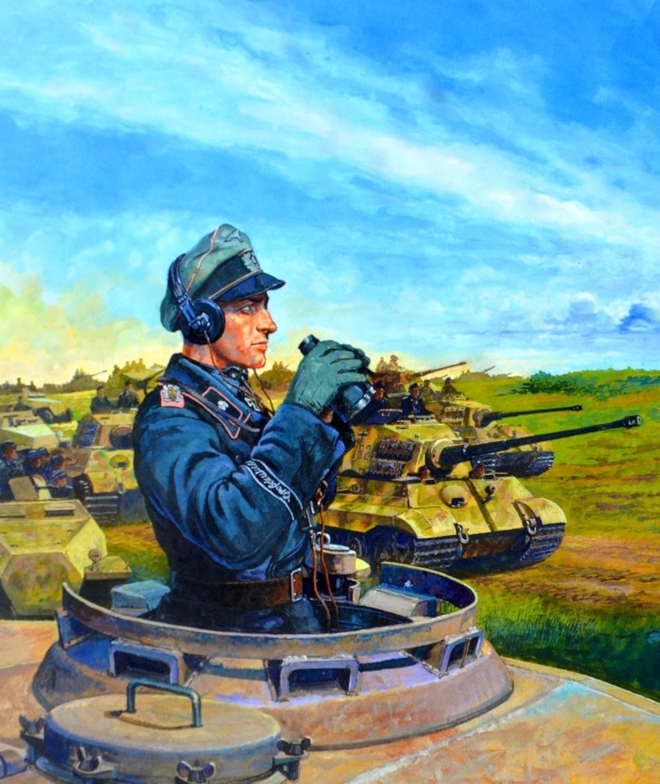 Танк т-34 с танкистом