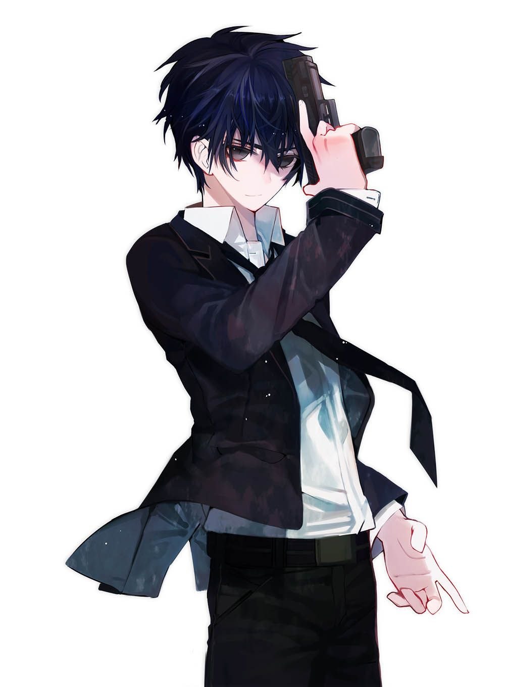 Аниме boy Black hair