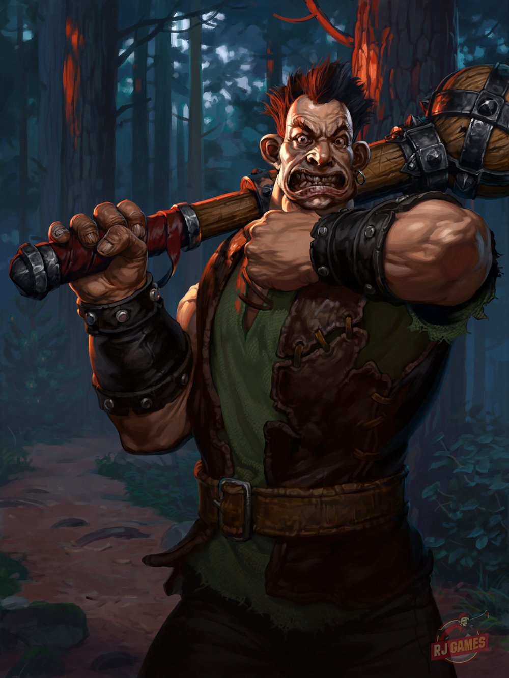 Полуэльф портрет Pathfinder