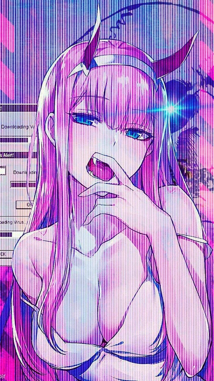 Zero two на аву ахегао