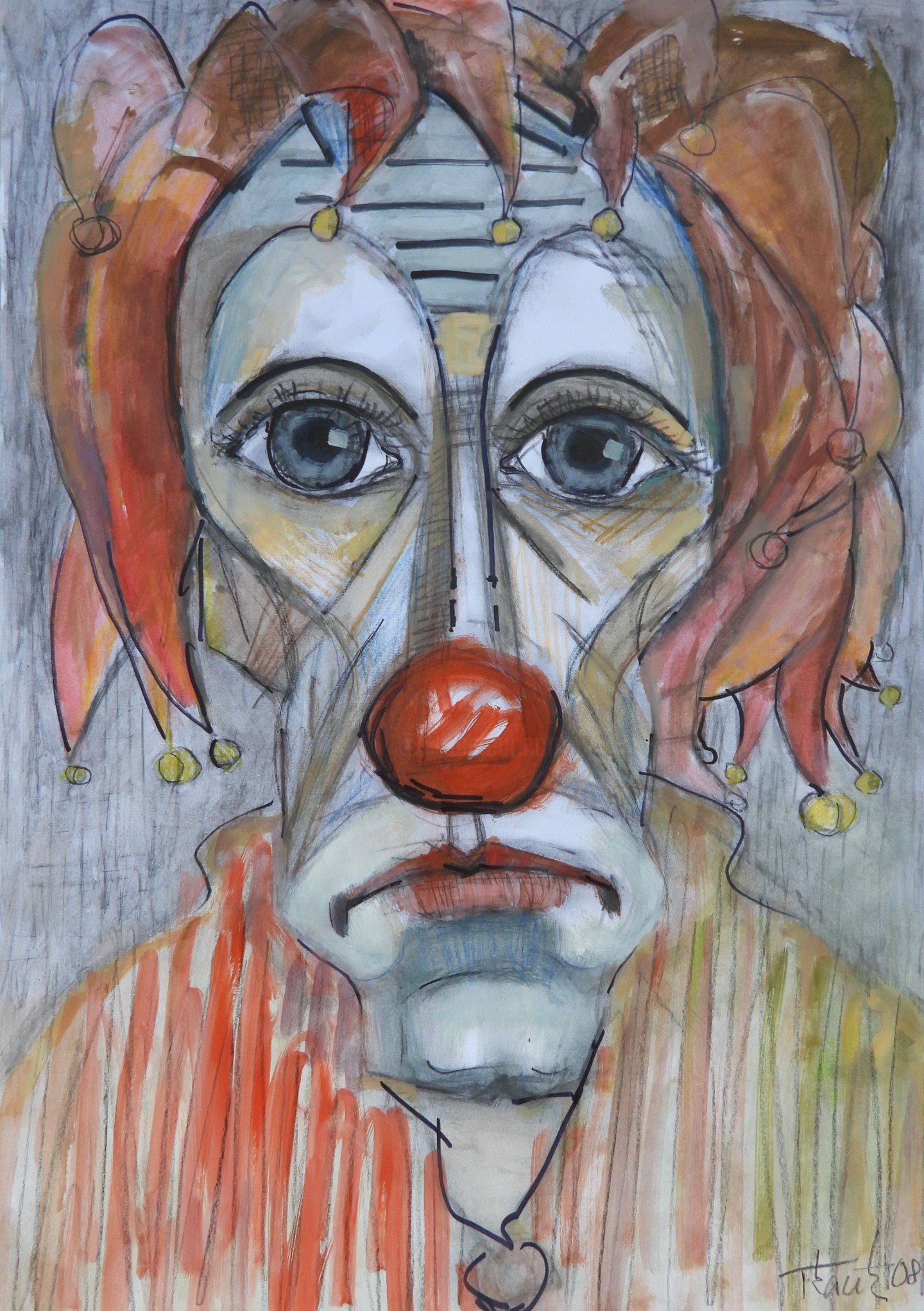 Sad clown. Картина Sad Clown. Клоун уходит живопись. Sad Clown Painting.