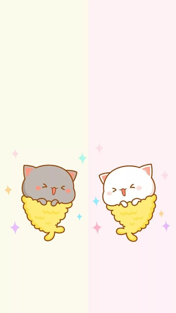 Кавайные котики парочка