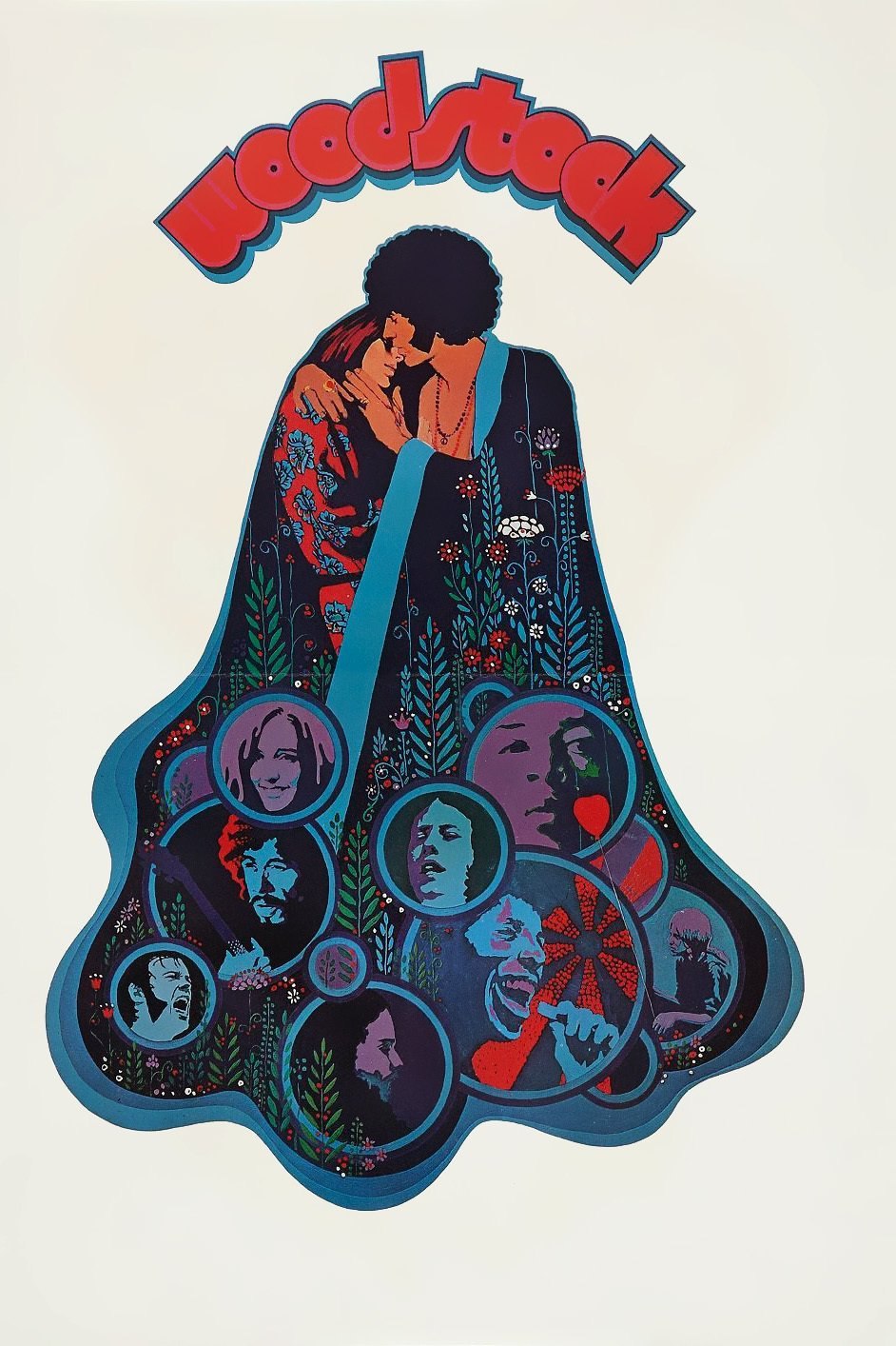 Плакаты в стиле хиппи Woodstock 1969