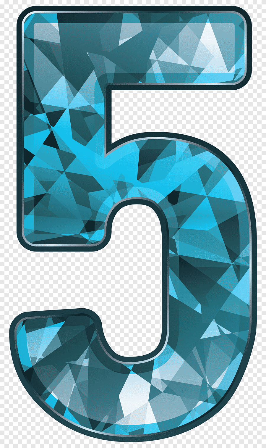 Цифра 5 красивая