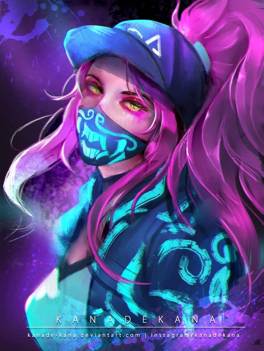 K da Akali Mask ультрафиолет