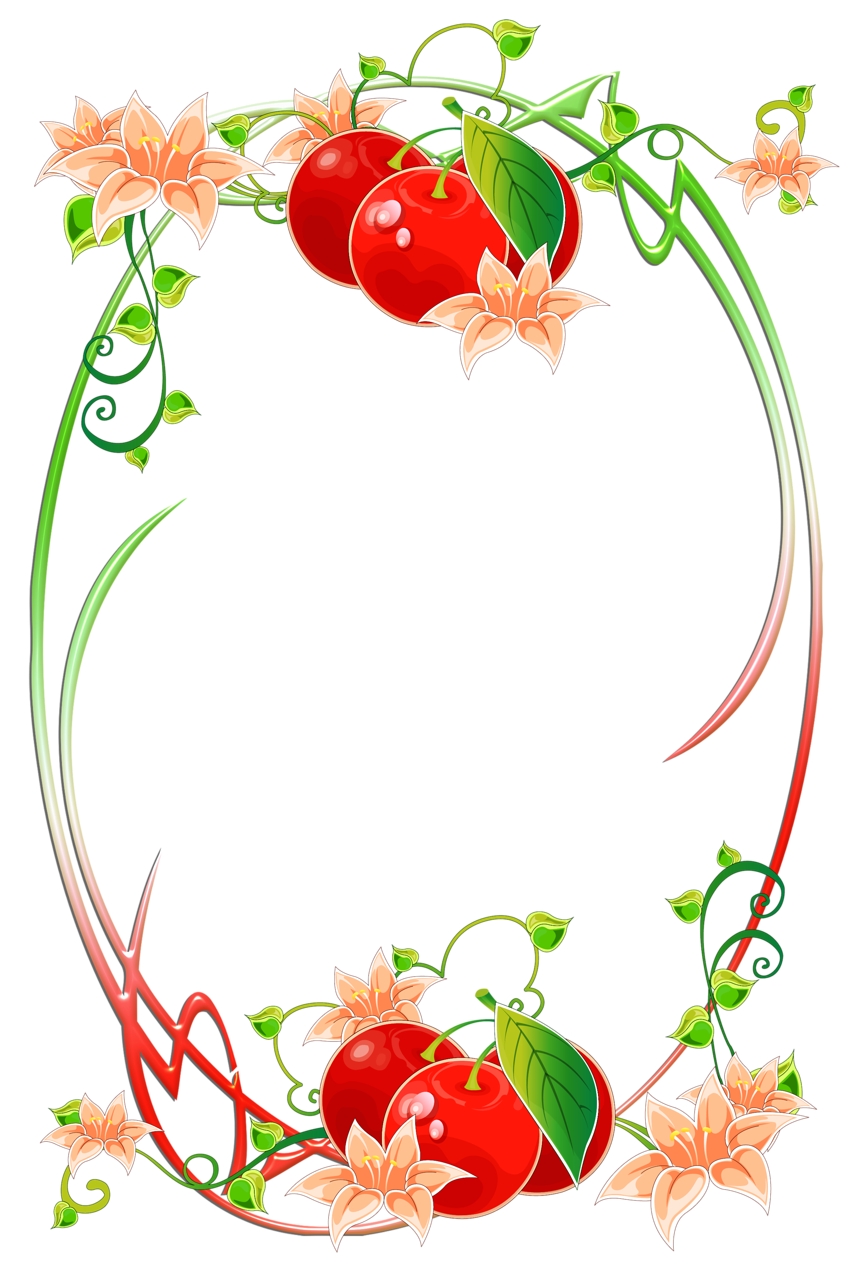 Рамка из овощей и фруктов