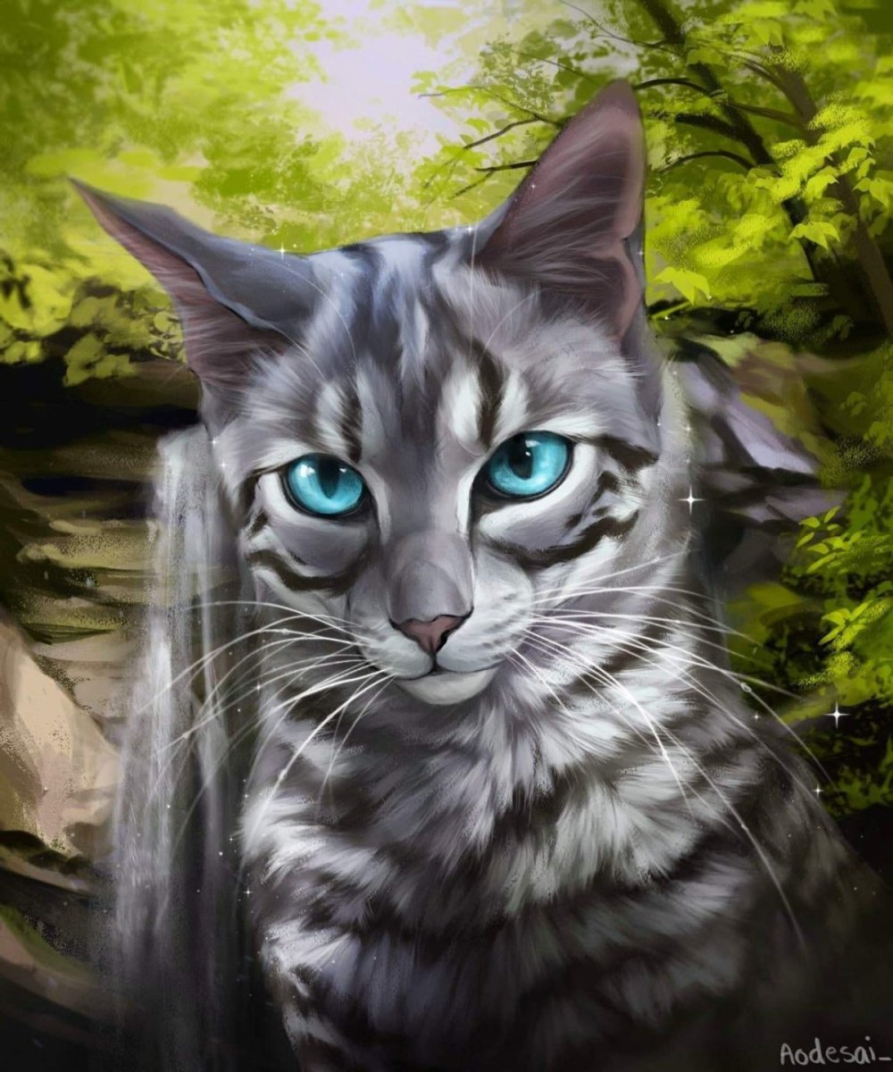 Красивая кошка арт