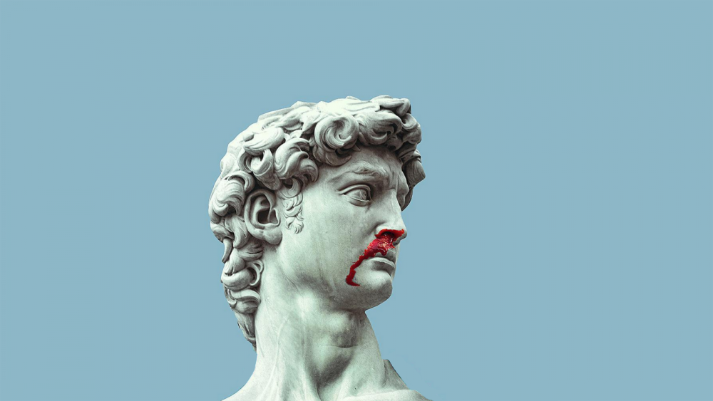 Vaporwave скульптуры Давид