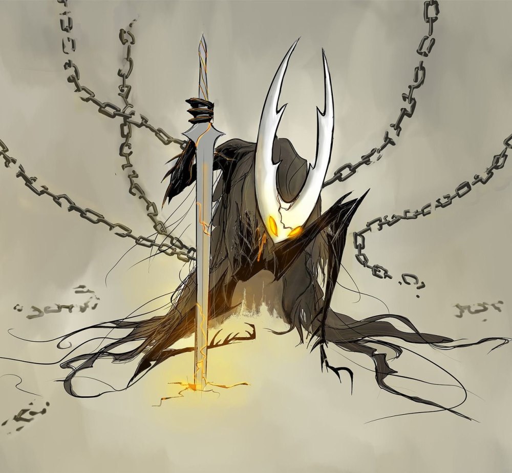 Чистый сосуд Hollow Knight арт