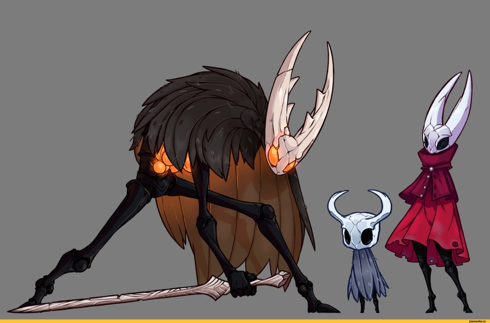 Hollow Knight Хорнет и рыцарь арт
