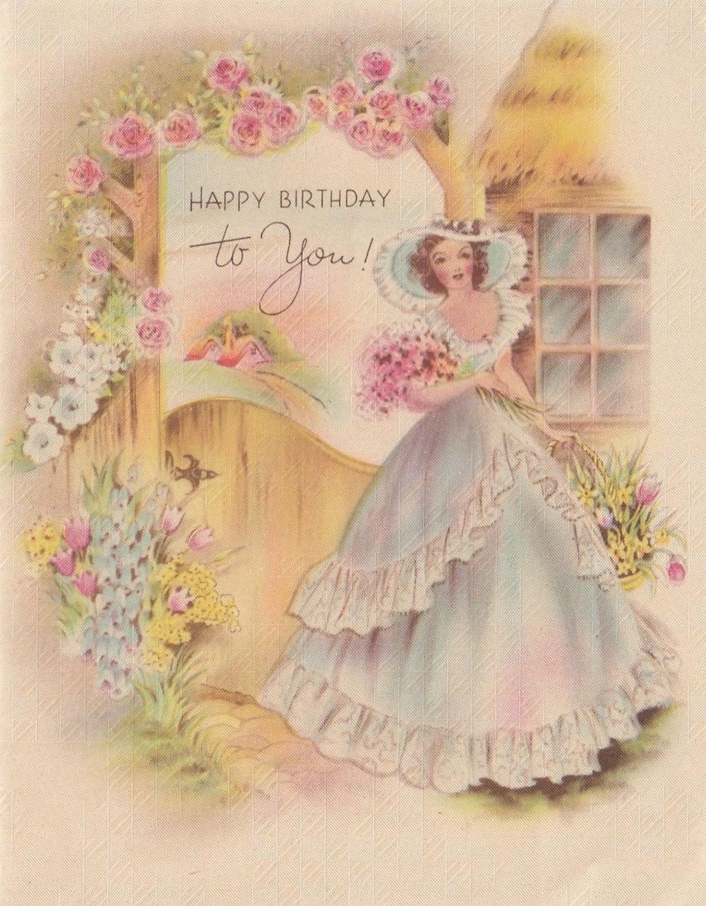 Винтажные открытки Happy Birthday