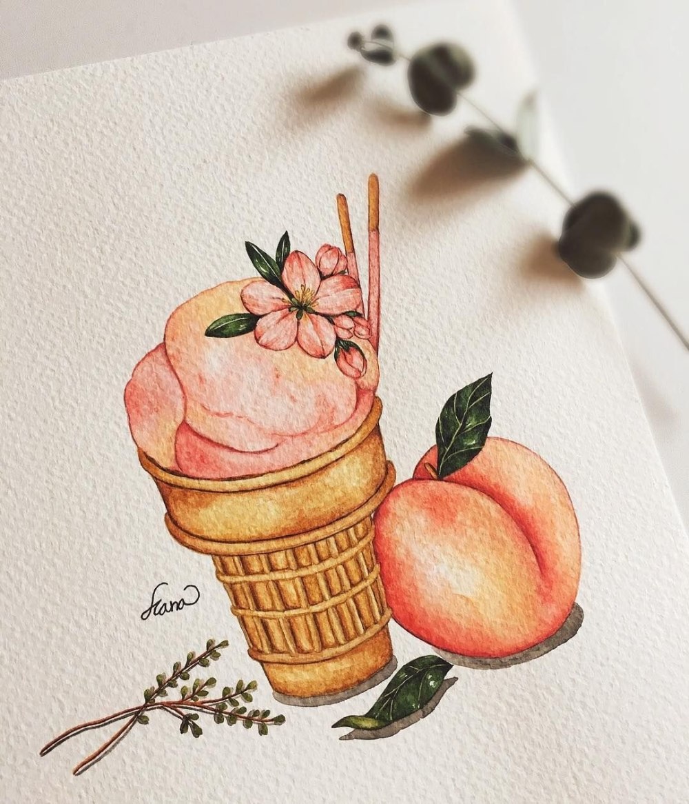 Рисунки чизкейка маркерами