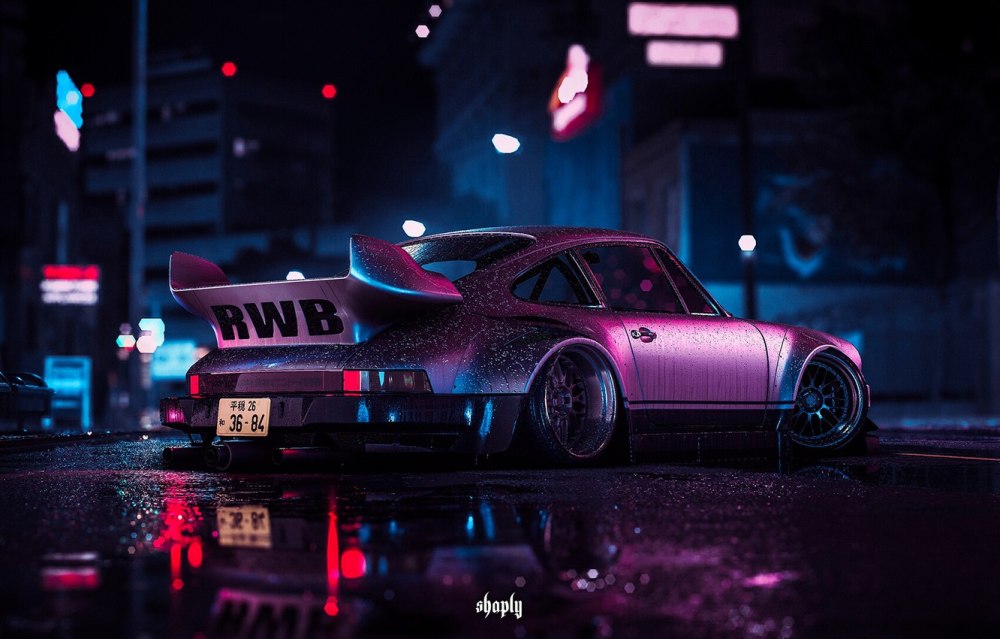 Nissan 350z с неон подсветкой