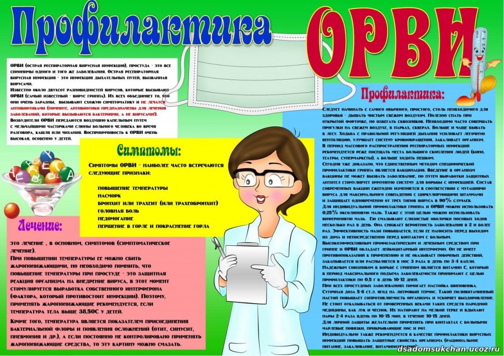 Профилактика ОРВИ У детей памятка