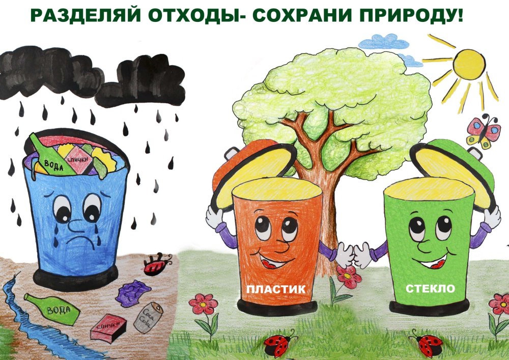 Раздельный сбор мусора для детей