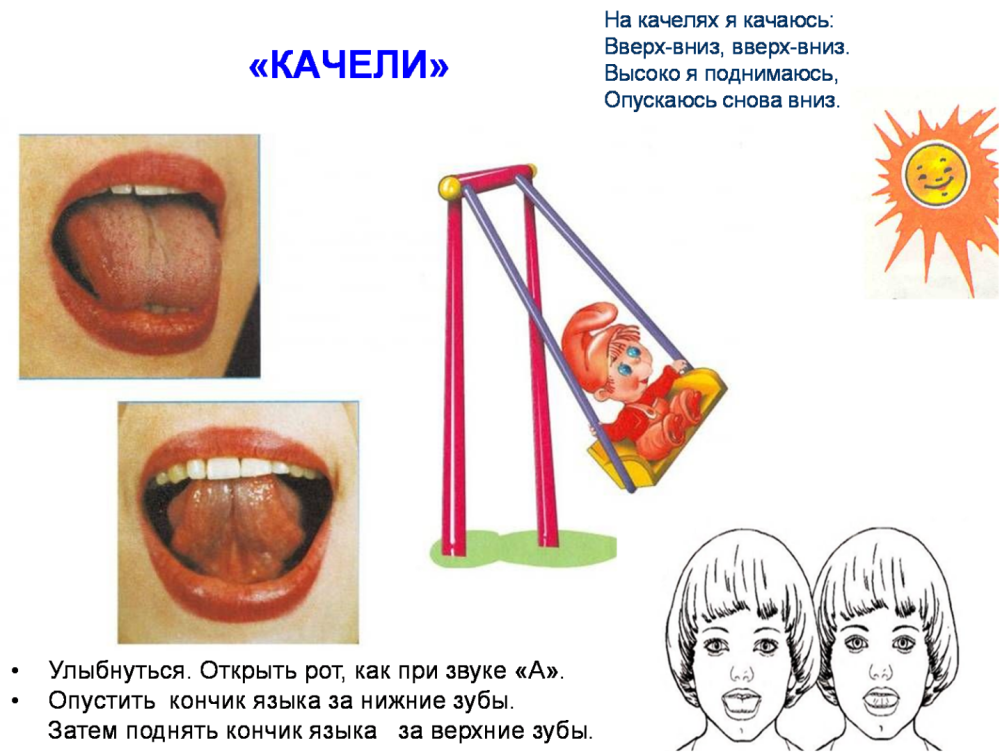 Упражнение качалиартикуляционная гимнастика